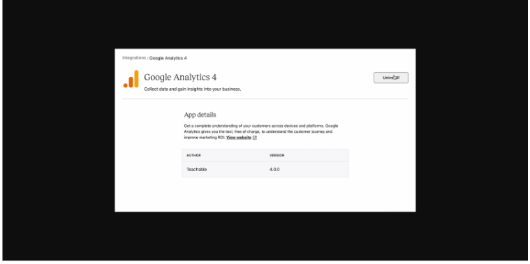 Google Analytics Integration with Teachable
