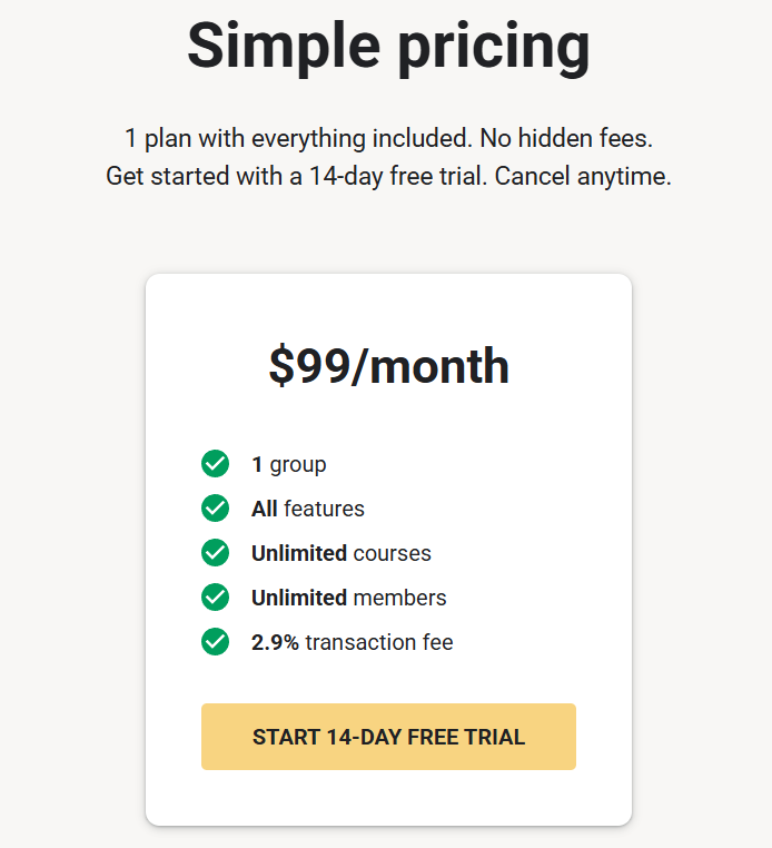 Skool Pricing Structure Skool Pricing Structure
