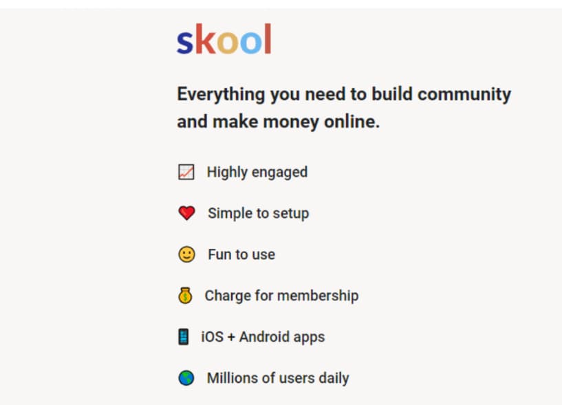 Skool - Ease Of Use Skool - Ease Of Use