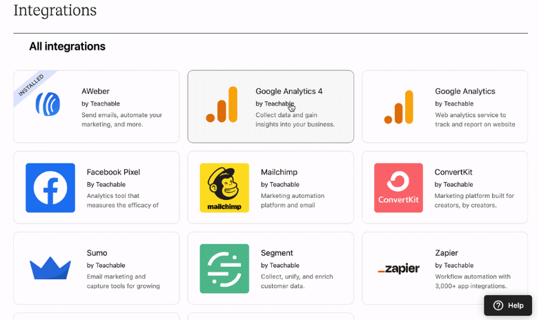 Teachable Integrations Teachable Integrations