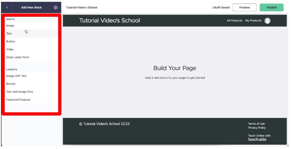 Add Content Blocks Add Content Blocks