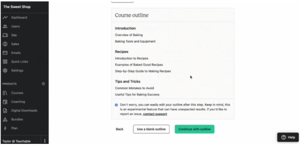 Create your first course Create your first course