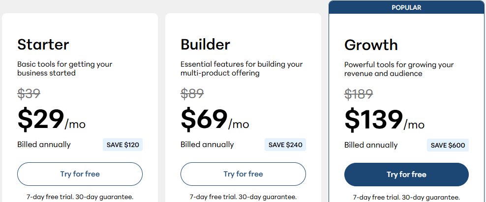 Teachable Pricing Page